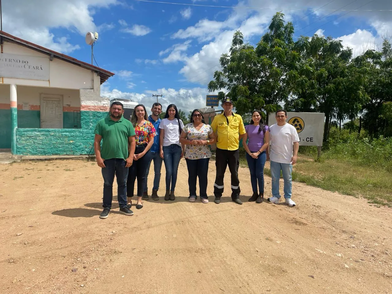 Equipe UFC/DETRAN em visita à Fazenda Paula Rodrigues, para iniciar o Projeto de Monitoramento e Manejo Sanitário dos Jumentos apreendidos pela autarquia