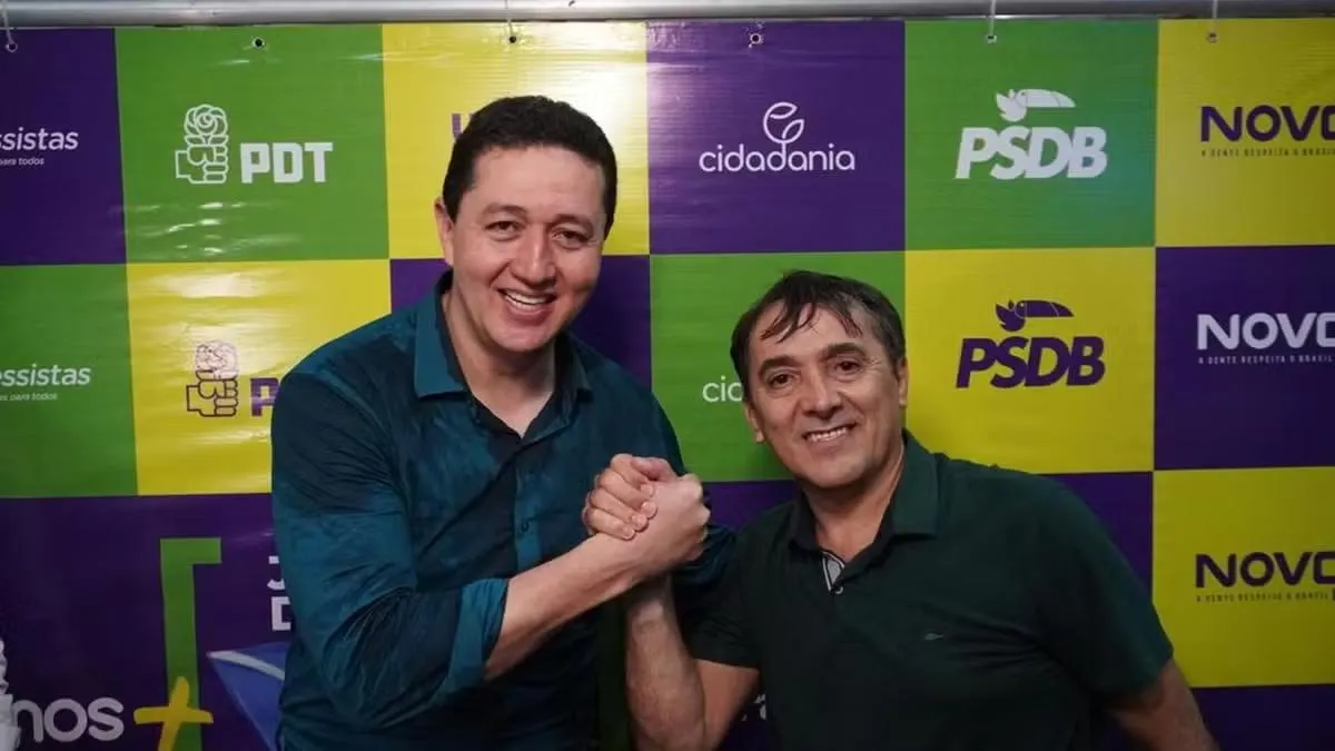Glêdson Bezerra e Tarson Magno durante a campanha eleitoral