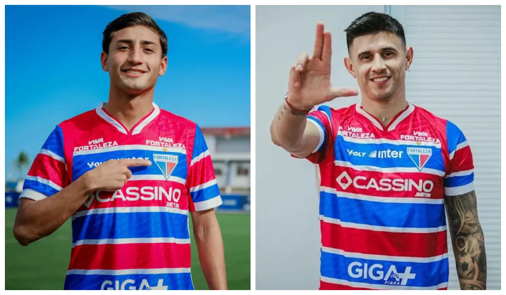 Os atacantes argentinos Adam Bareiro e José Herreira foram contratados pelo Fortaleza na atual janela