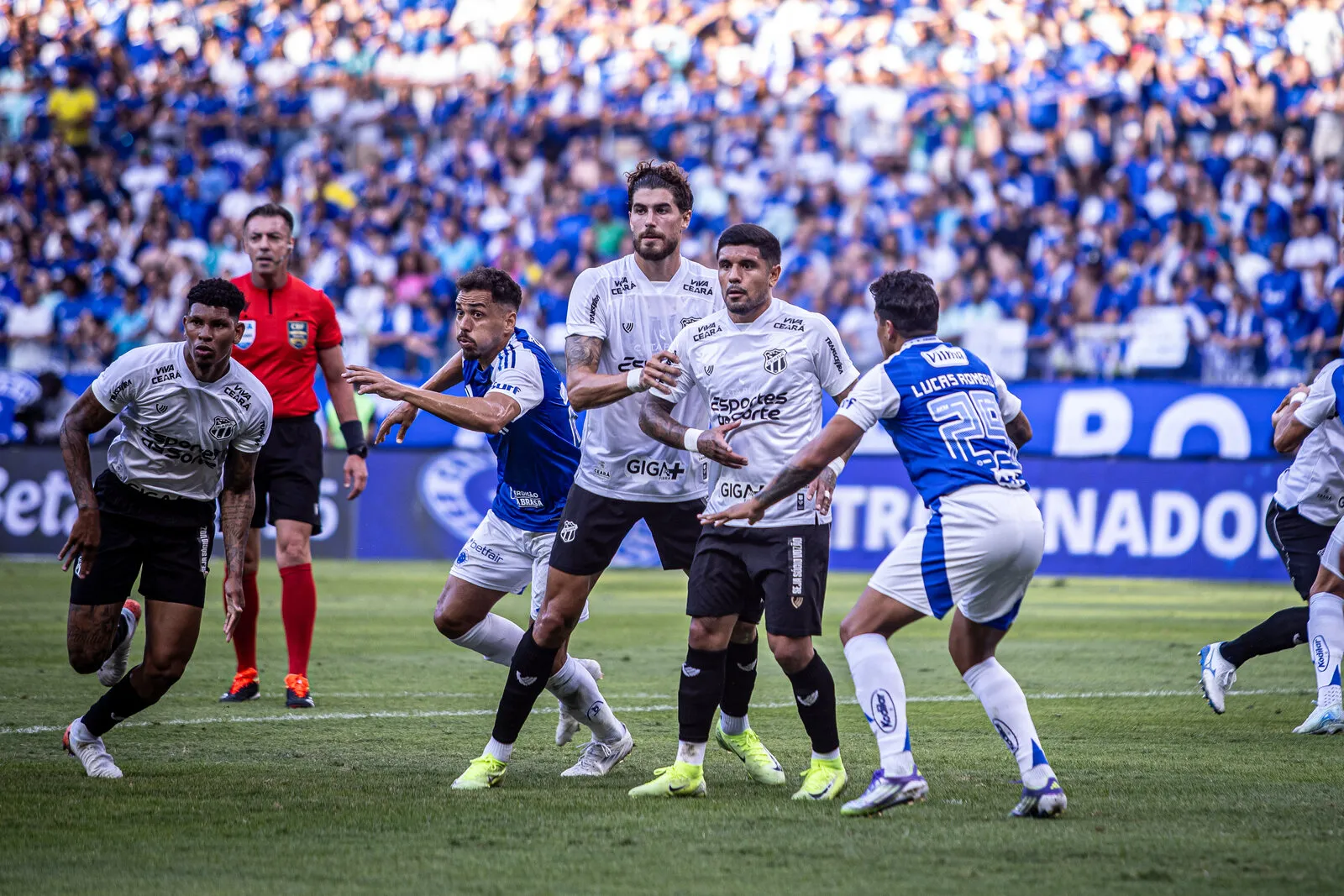 O Ceará protagonizou uma partida muito forte no âmbito defensivo contra o Cruzeiro