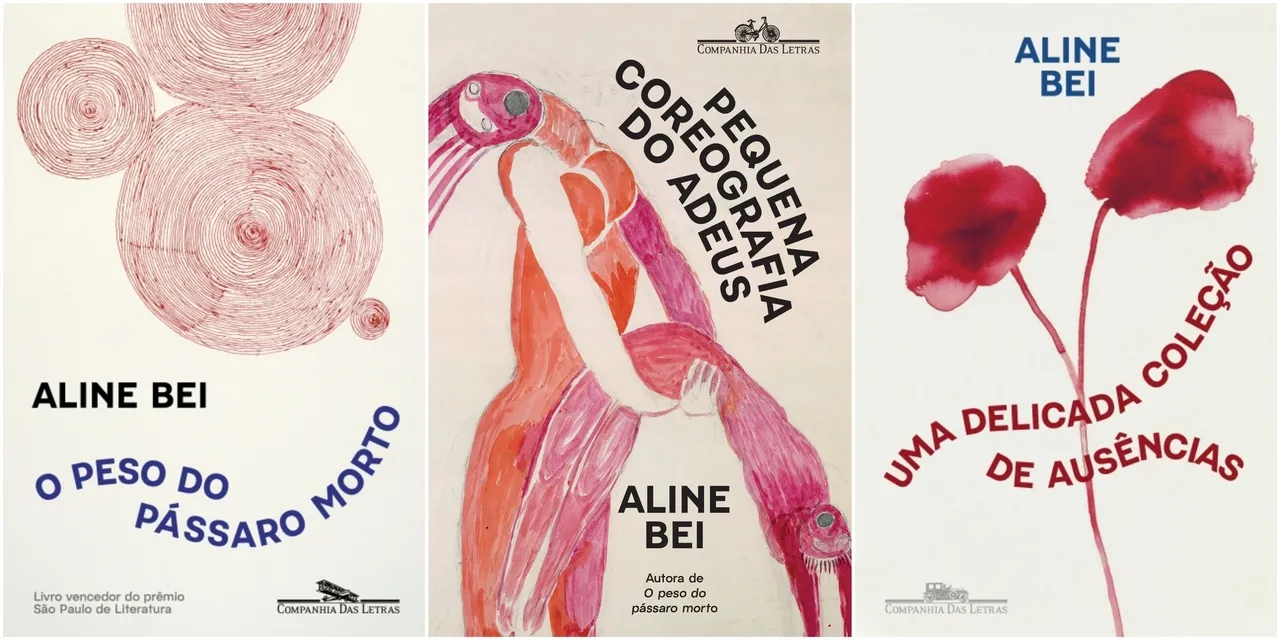 Livros de Aline Bei formam 
