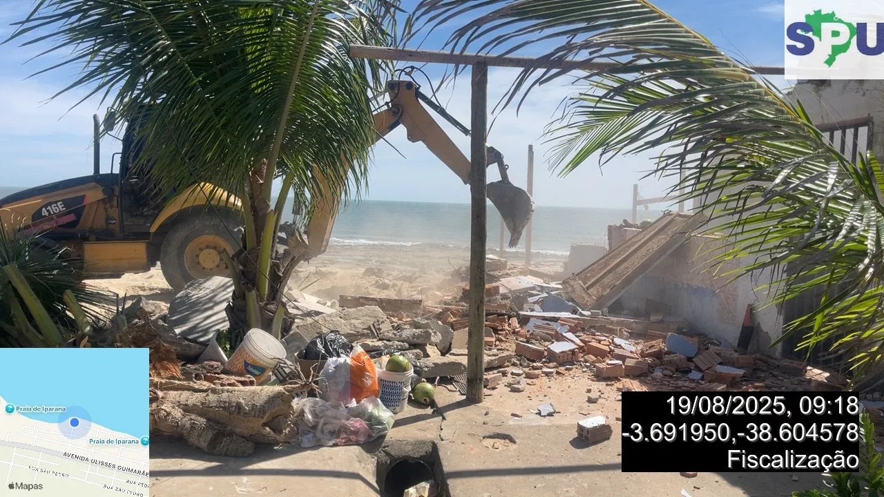 Barraca ficava em espaço da União Federal