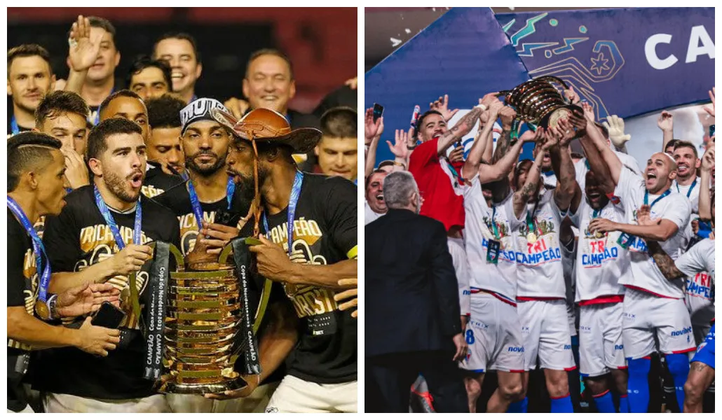 Ceará e Fortaleza estão empatados com três títulos da Copa do Nordeste cada