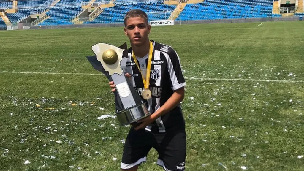 O atacante Lucca deixou o Ceará e se transferiu para o Internacional quando tinha 17 anos