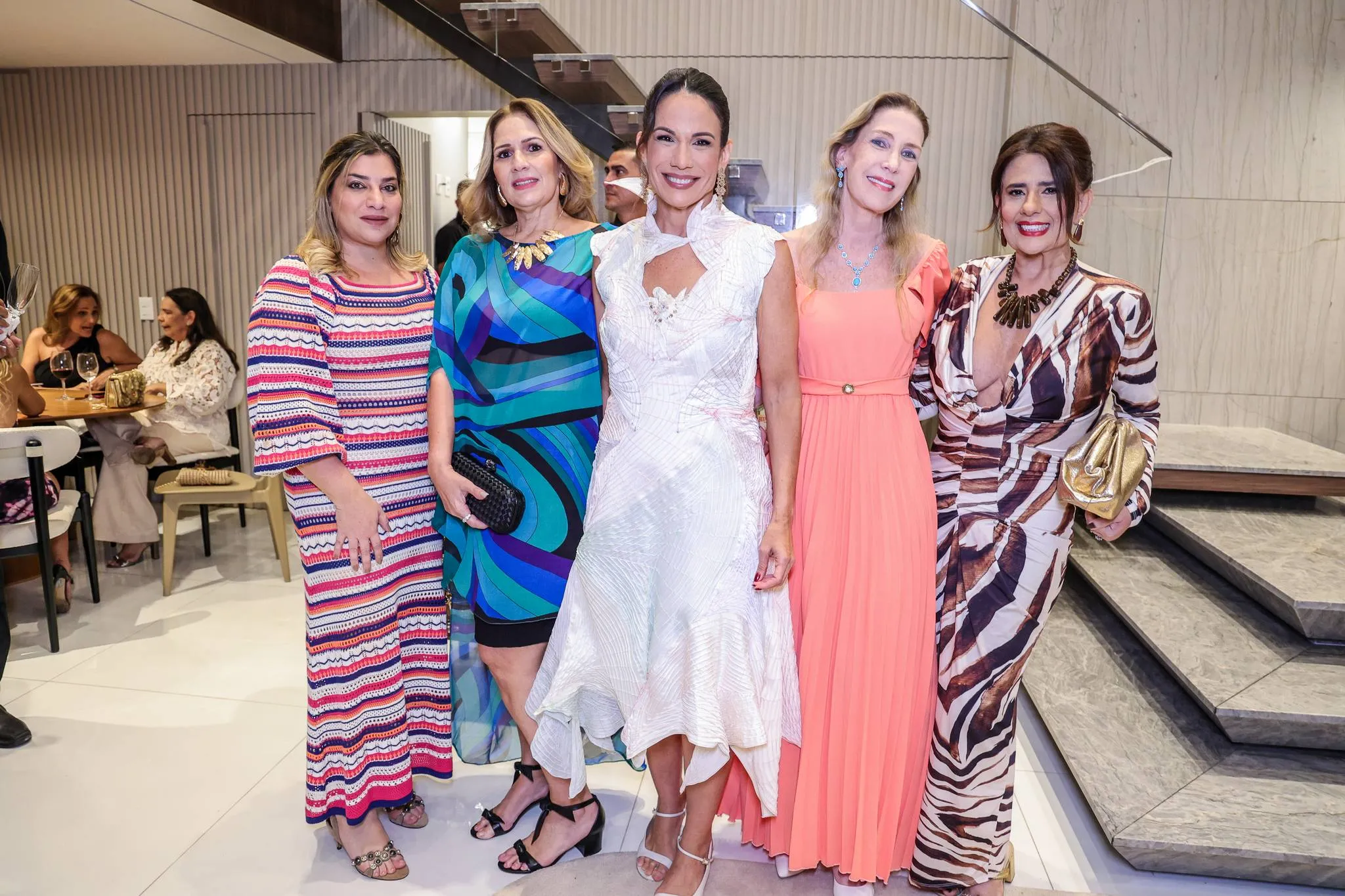 Manu Romcy, Marcia Peixoto, Ana Virginia Martins, Marjorie Marshal e Montielle Arruda