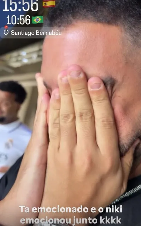 Hebert chorou ao visitar o estádio com Virginia