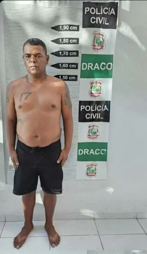 José Roberto de Sousa Severo, o 'Imperador' ou 'Jogador', foi preso pela Delegacia de Repressão às Ações Criminosas Organizadas (Draco), em uma casa na Taíba, em São Gonçalo do Amarante, no último dia 20 de agosto