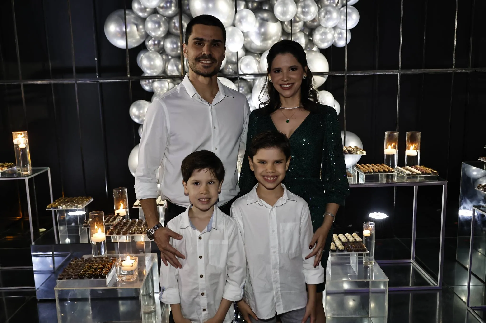 Edmundo, Beatriz, Rafael e Victor Melo