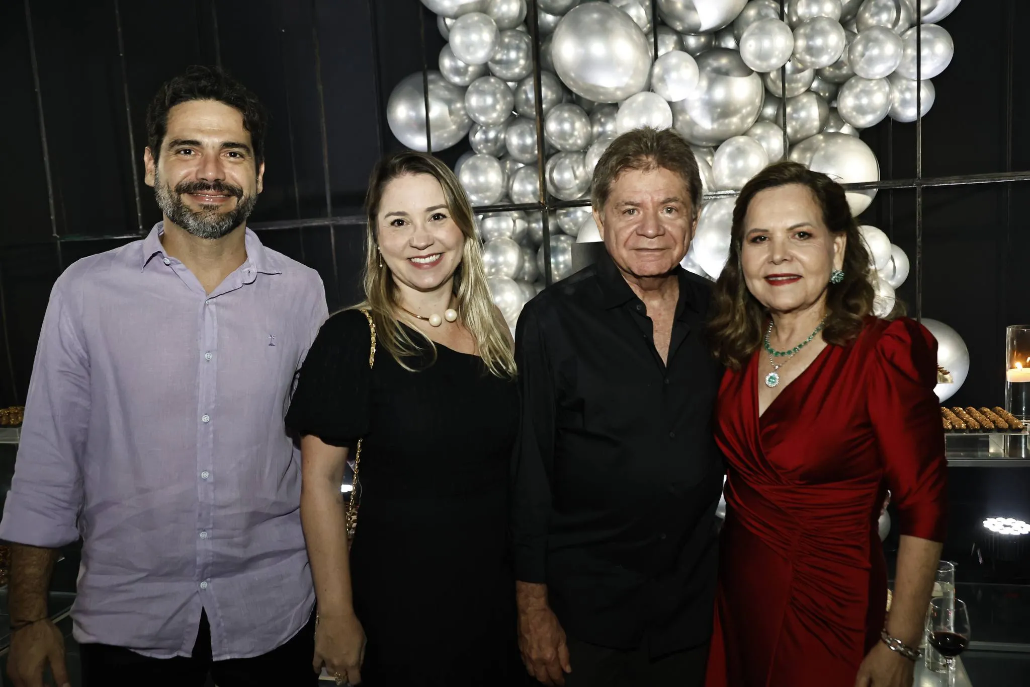 Inês e Roberto Porto com Carlos e Rafaela Mota