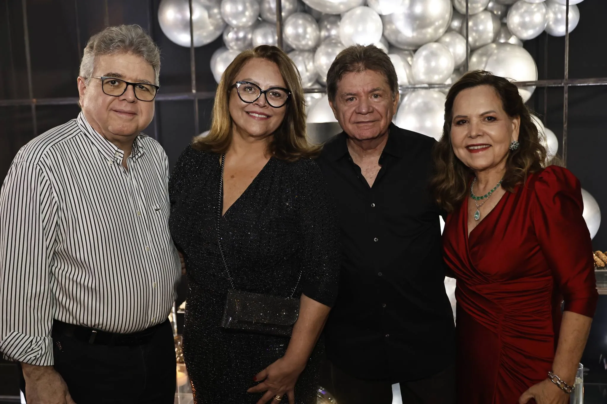 Inês e Roberto Porto com José e Valéria Rocha