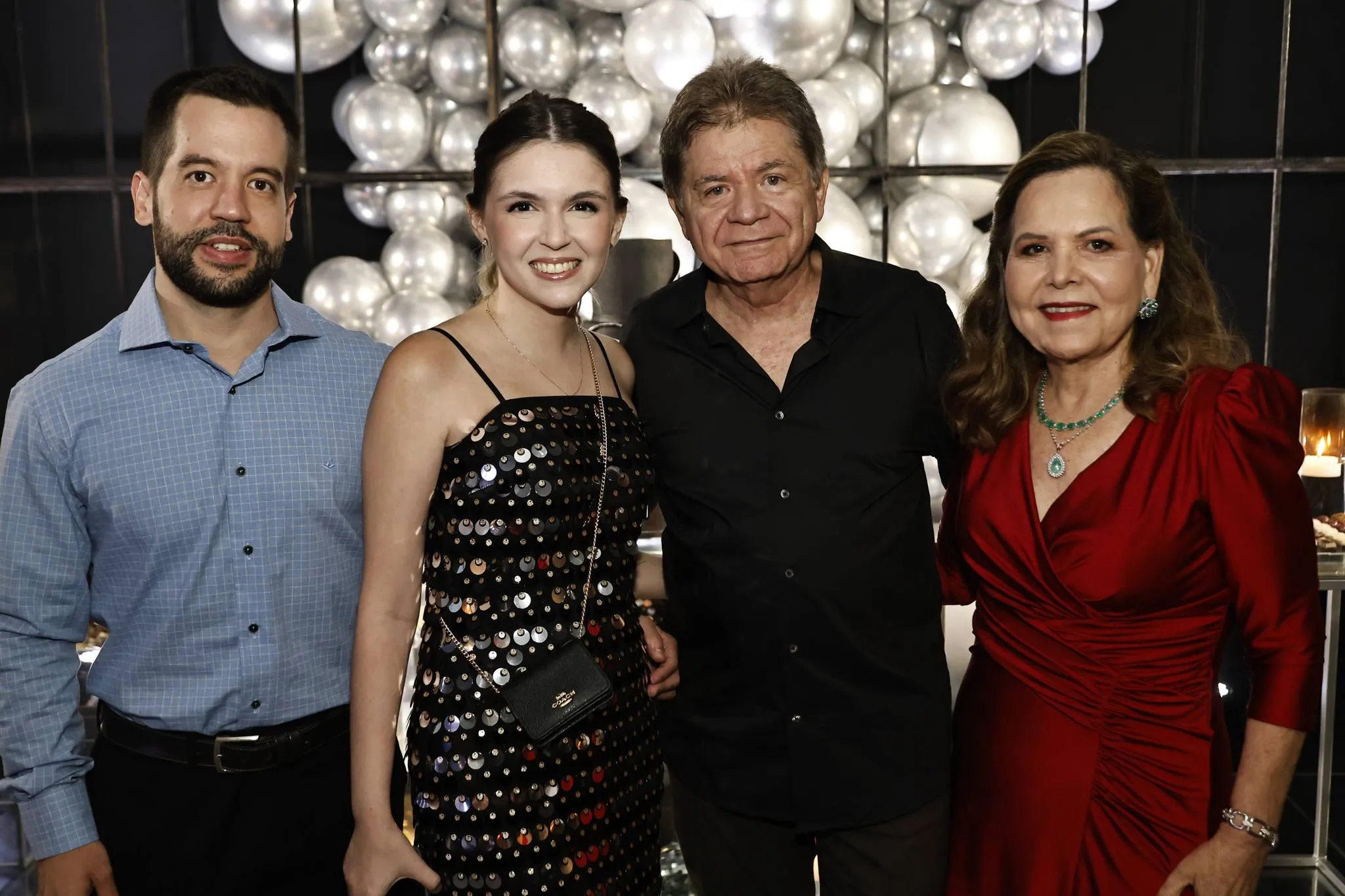 Inês e Roberto Porto com Luan Rocha e Lia Menezes