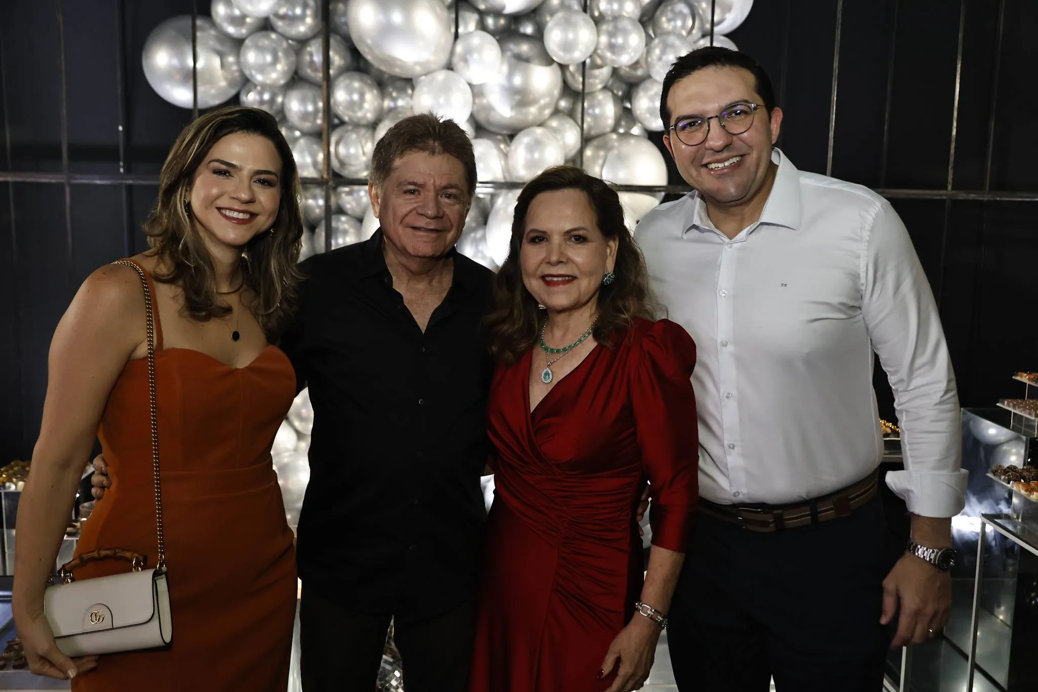 Inês e Roberto Porto com Ediwiges Almeida e Francisco Soares