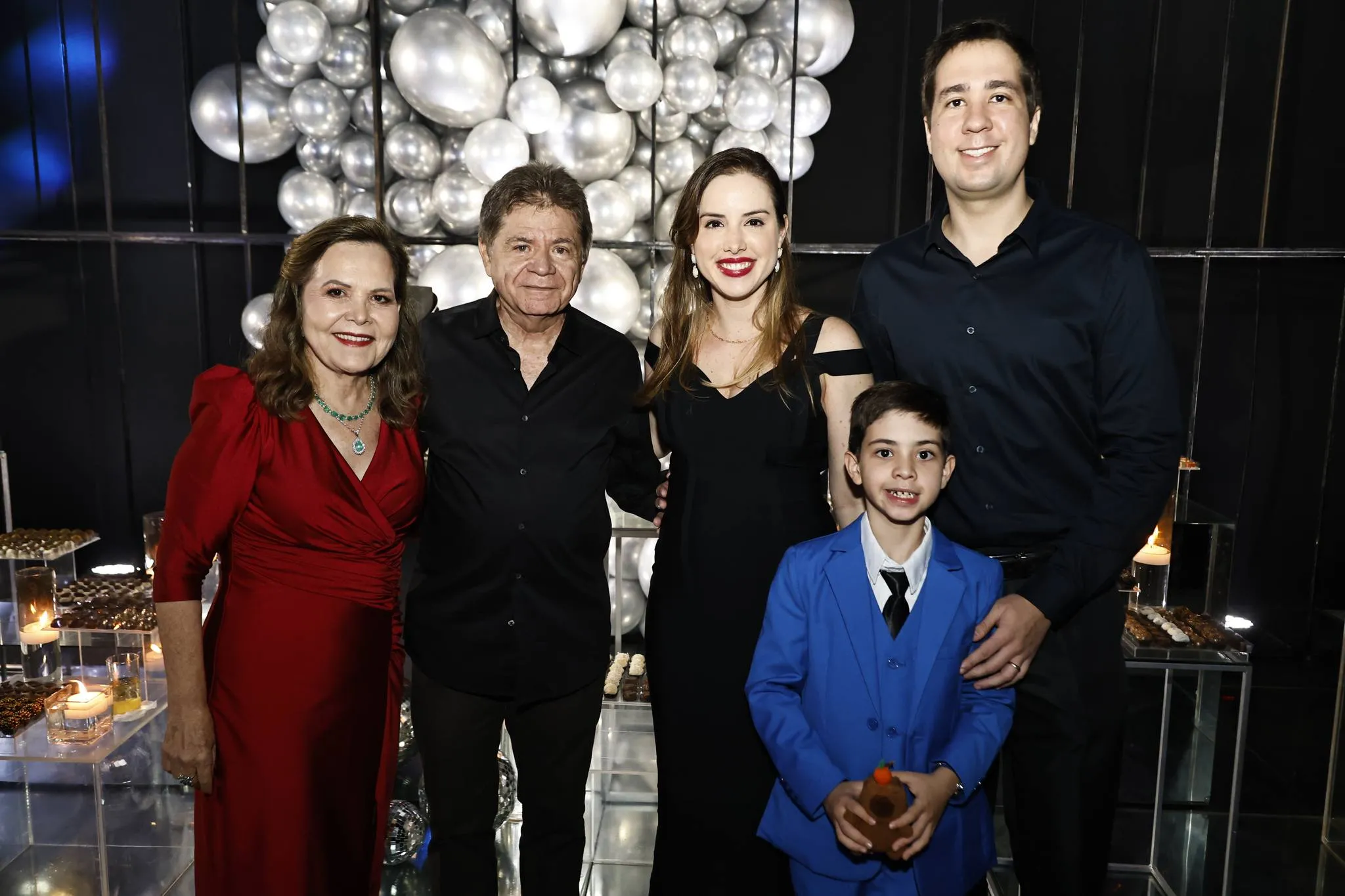 Inês e Roberto Porto com Helena Câmara, Eduardo e Felipe Silveira