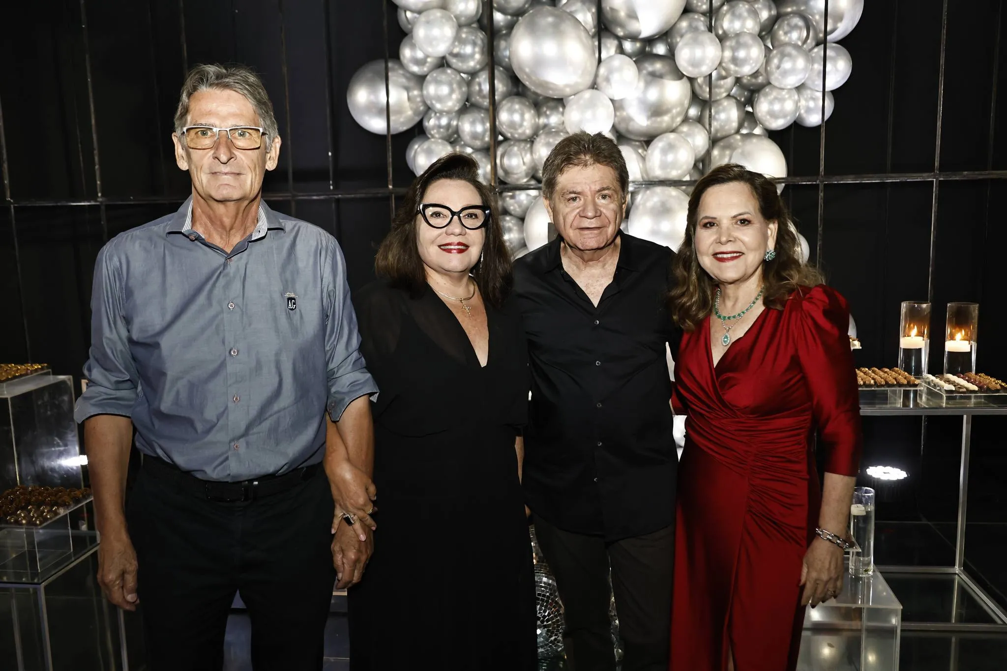 Inês e Roberto Porto com Jens e Fernanda Jensen