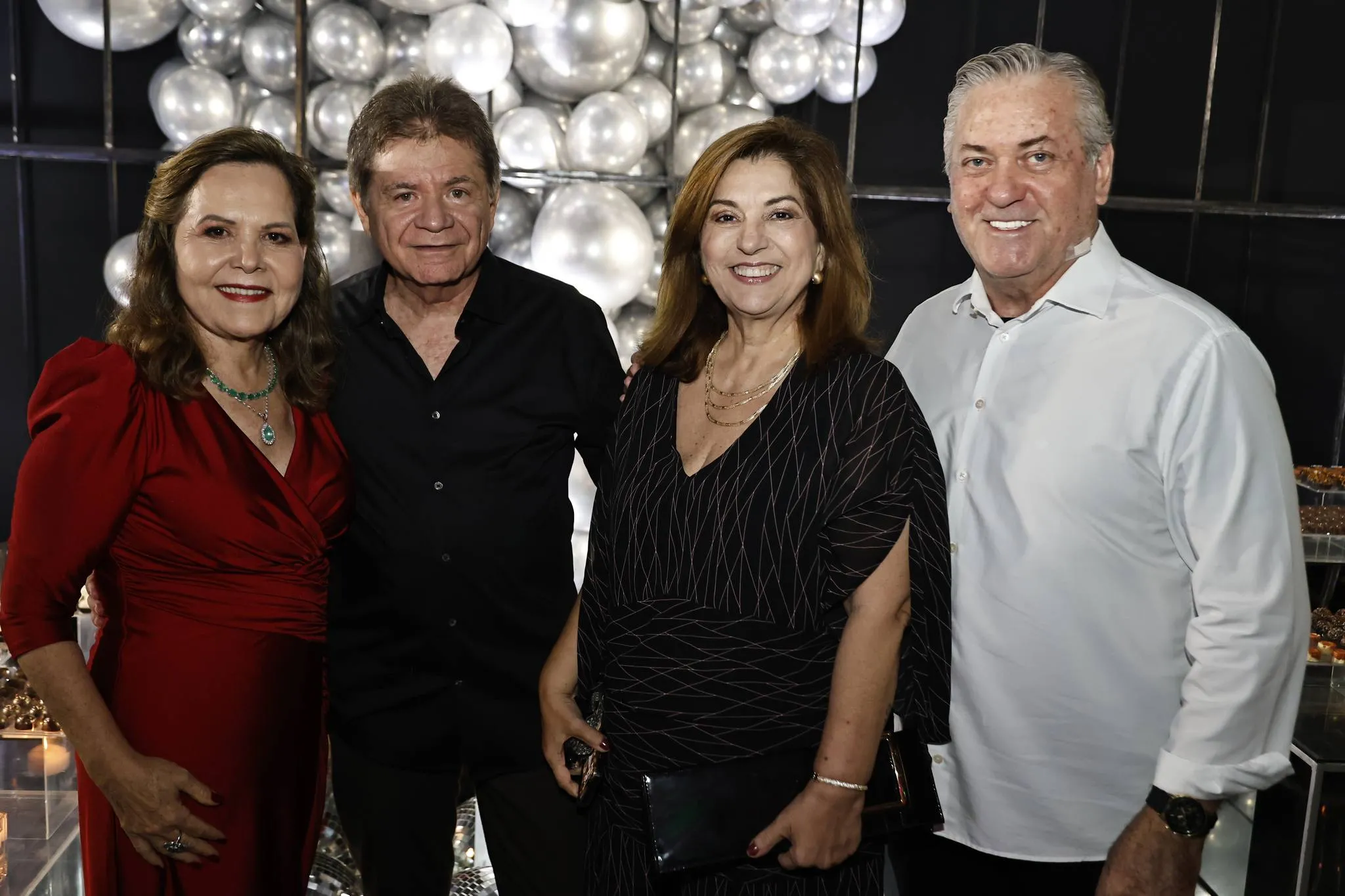 Inês e Roberto Porto com Virginia e Jorge Bastos