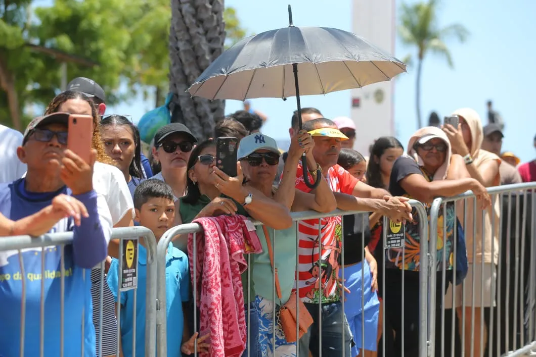 Desfile de 7 de setembro na Avenida Beira Mar, em Fortaleza
