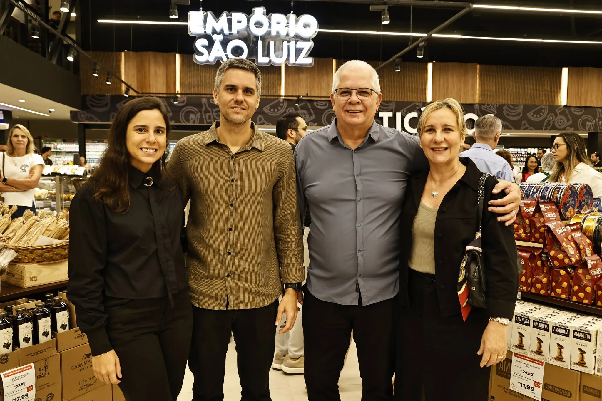 Marina, Luiz Fernando, Fernando e Cristina Ramalho