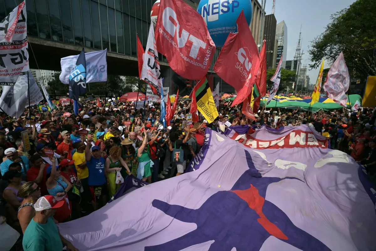 Em São Paulo, a mobilização foi no entorno do Masp, na Avenida Paulista