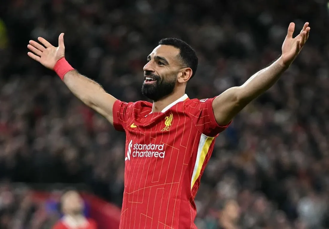 O egípcio Salah, do Liverpool, foi o atacante com mais participação em gols entre os candidatos