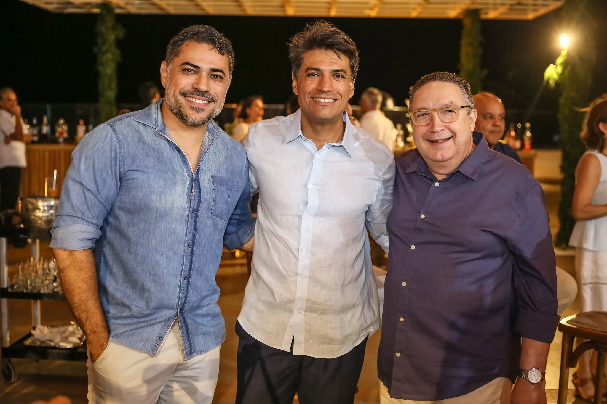 Paulo Roberto, Eduardo Kronembergue e Luiz Eduardo Moraes