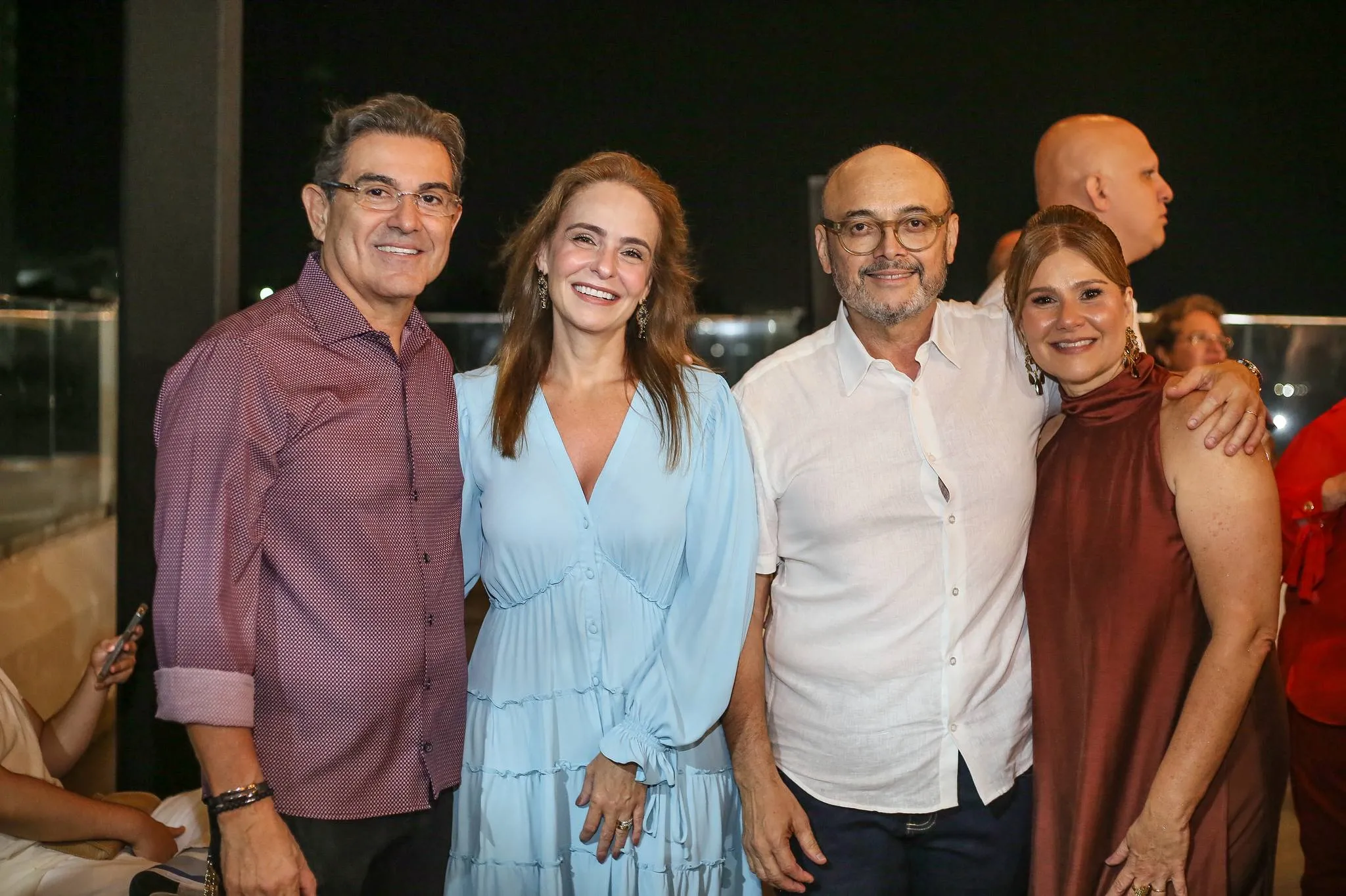 Alexandre Pereira, Leiliane Vasconcelos, Adriano Fiúza e Carla Siqueira