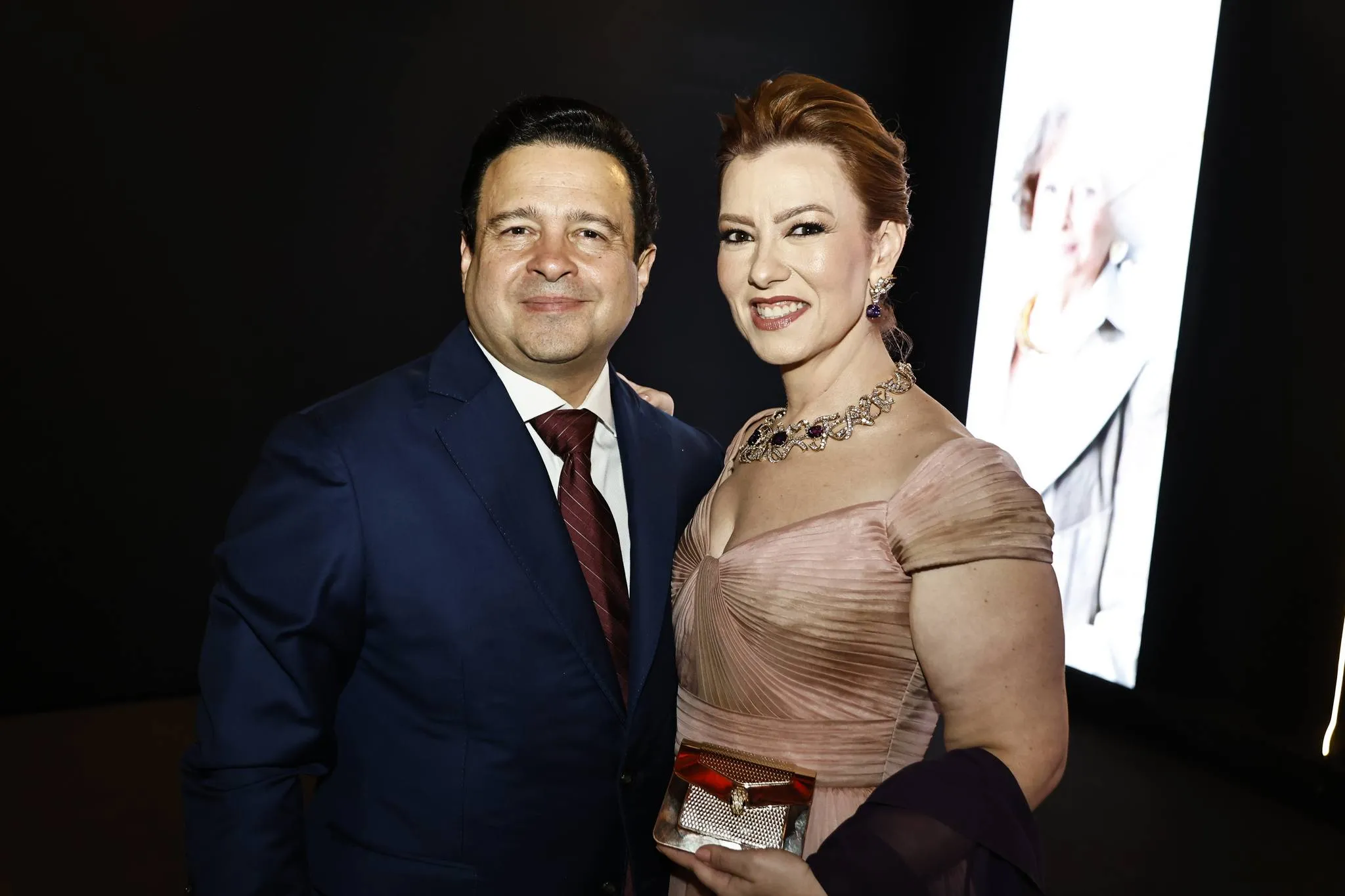 Aline Barroso, com o marido, Igor Queiroz Barroso
