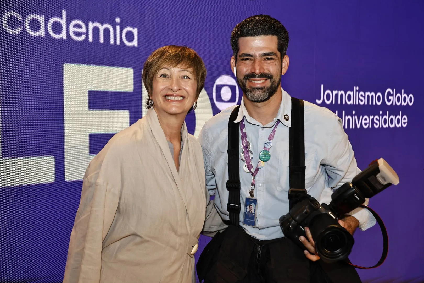 Sônia Bridi e Ares Soares