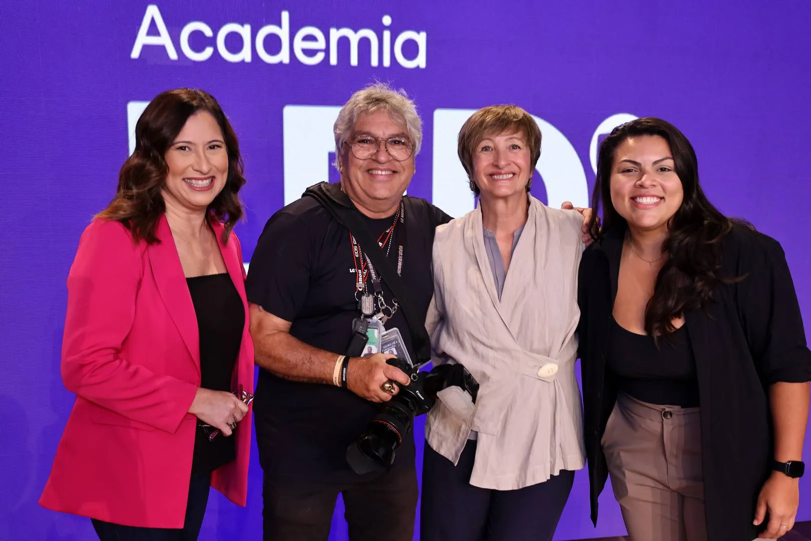 Aline Oliveira, LC Moreira, Sônia Bridi e Simony César