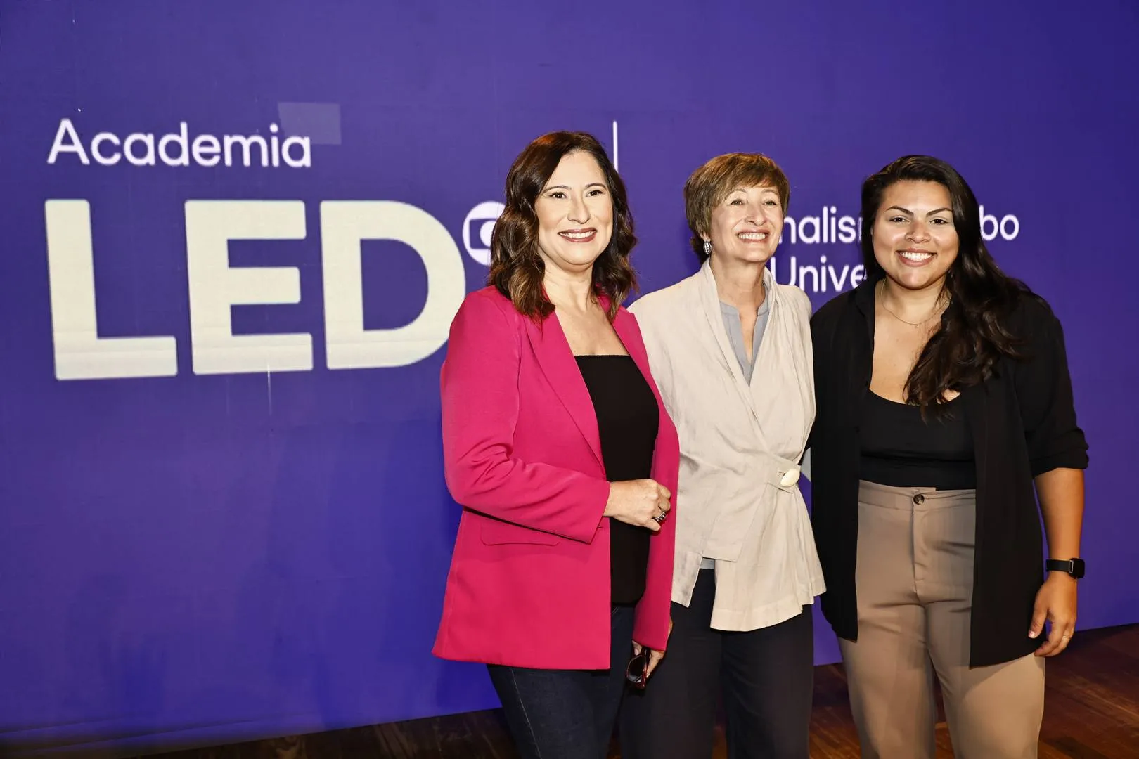 Aline Oliveira, Sônia Bridi e Simony César