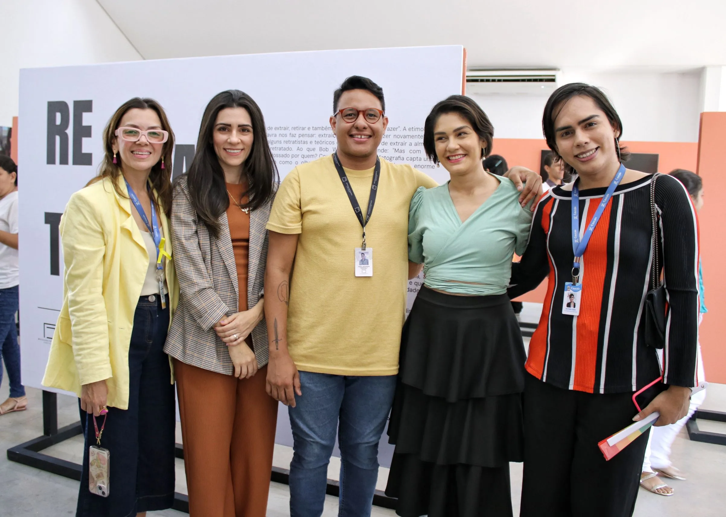 Luciana Marinho, Viviane Rufino, Tomaz Maranhão, Carolina Nascimento e  Victoria Viana
