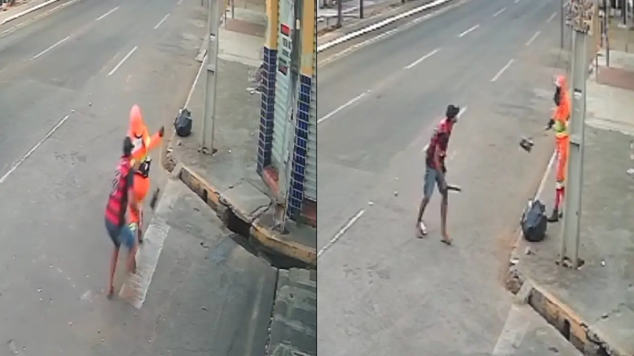 Imagem da notícia Gari é assaltada enquanto trabalhava em Juazeiro do Norte; veja vídeo