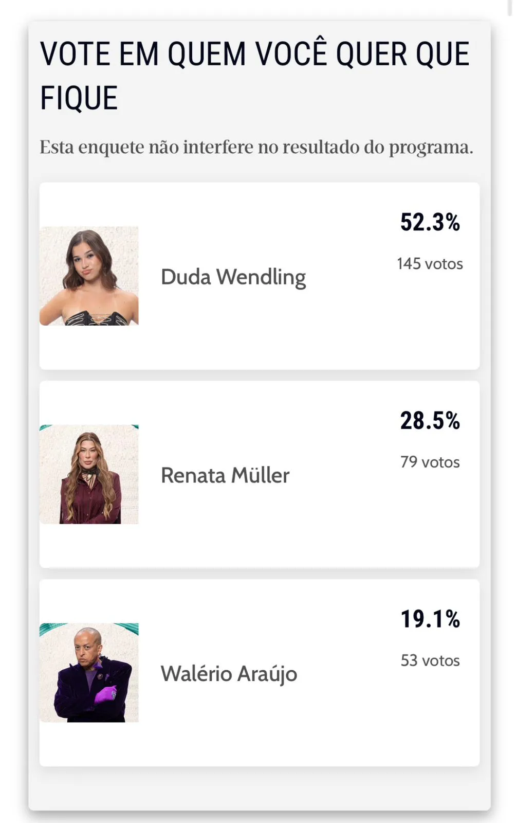 A eliminação ocorre na noite desta quarta-feira (2).