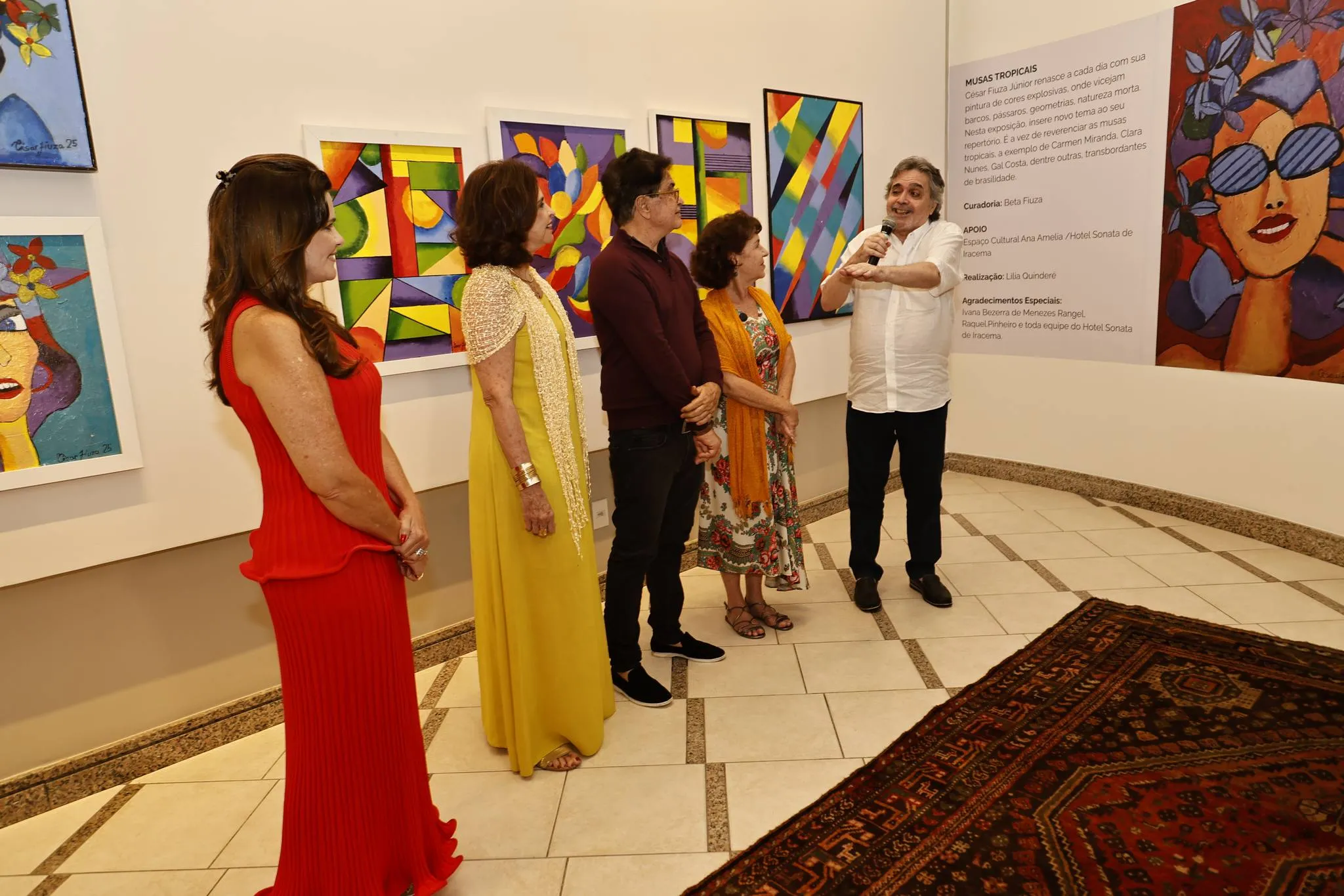 Beta e César Fiúza, Lilia Quinderé, Ivana Bezerra e Totonho Laprovitera