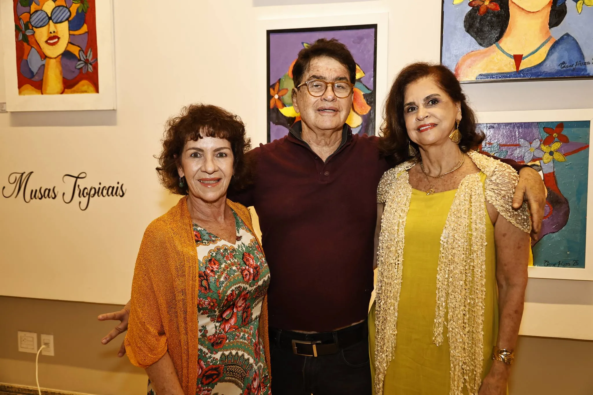 Lilia Quinderé, César e Beta Fiúza