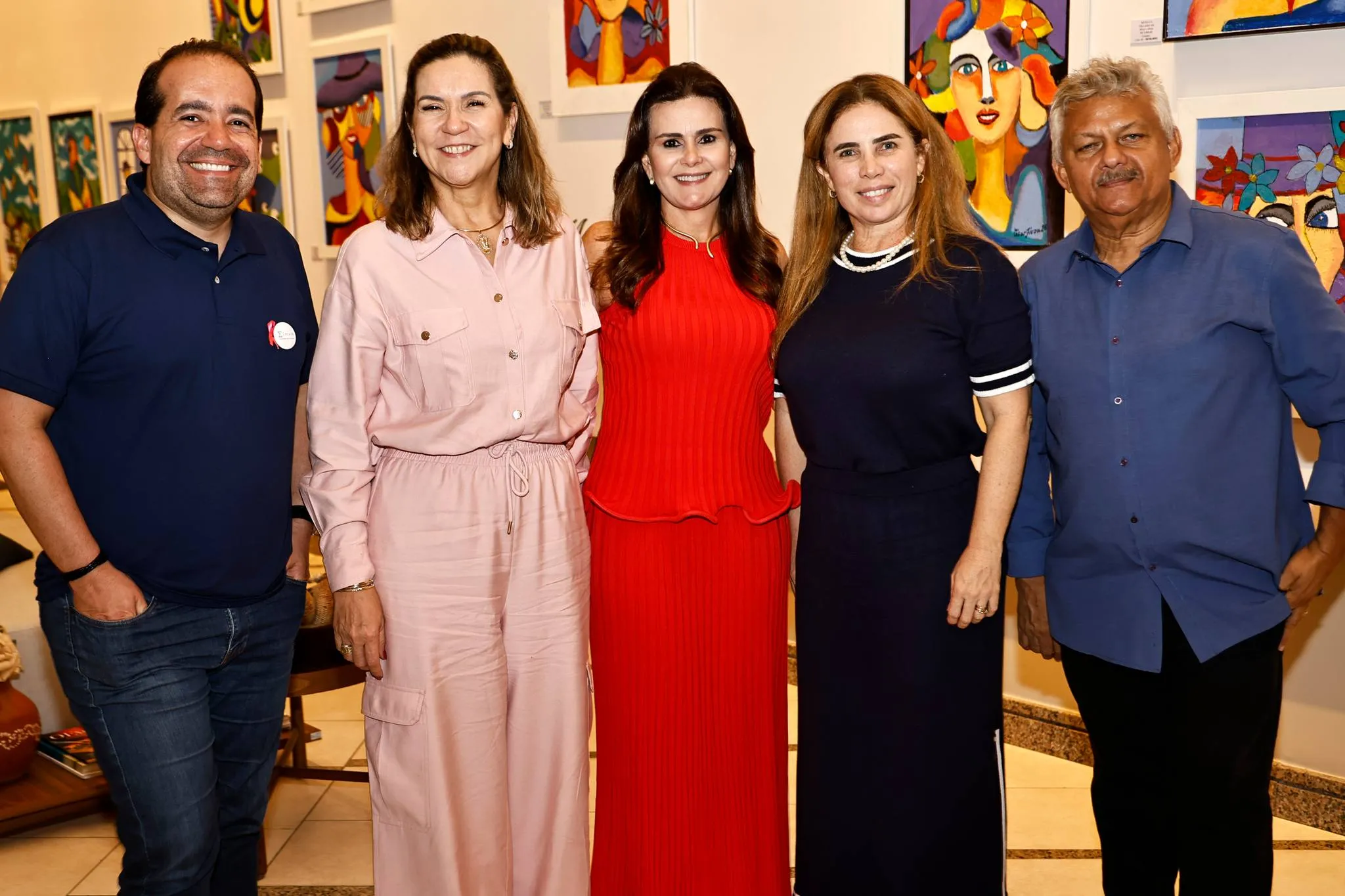 Leonardo Araripe, Márcia Pinheiro, Ivana Bezerra, Suemy Moreira e Marcelo Melo