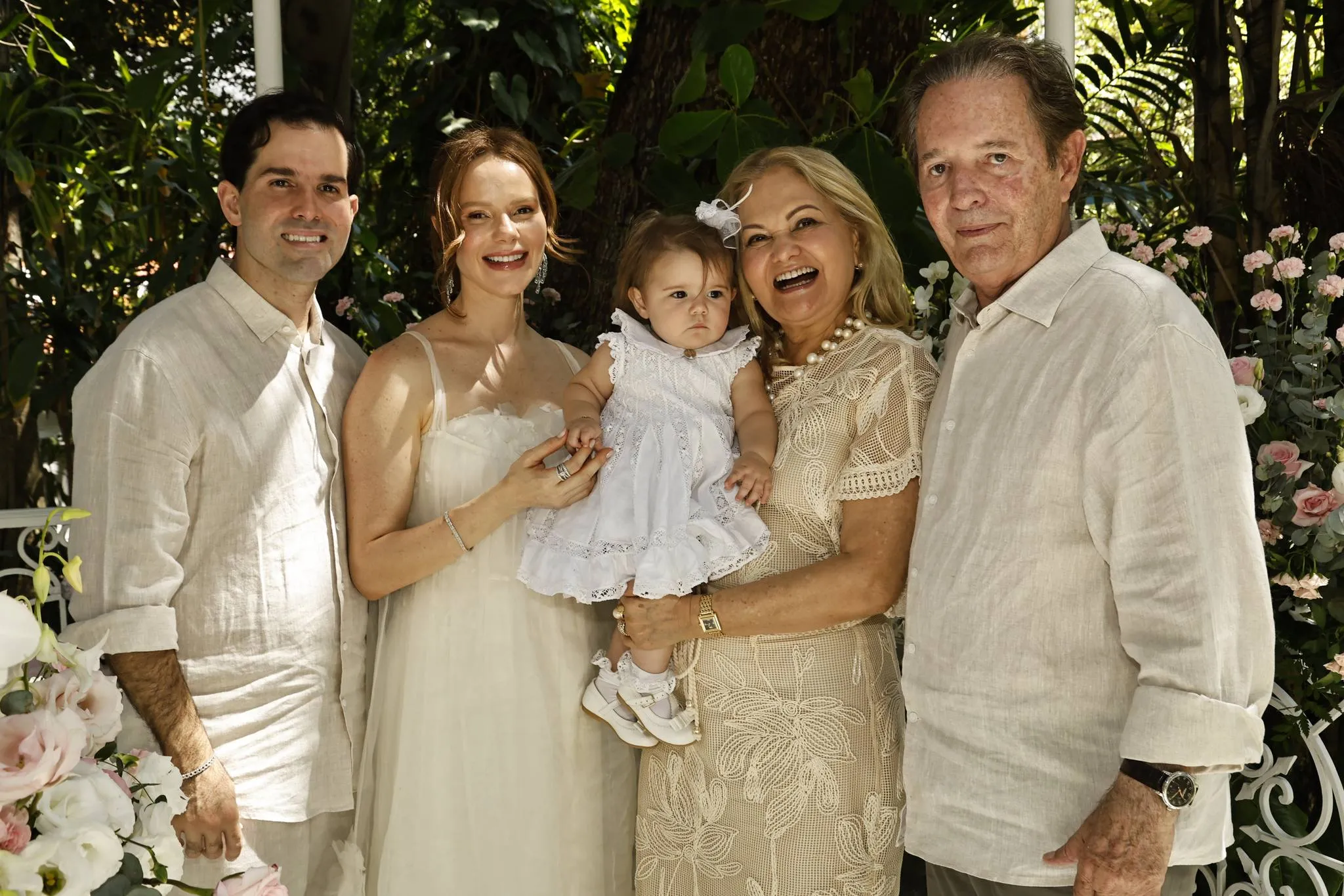 Felipe Queiroz, Paulinha Sampaio, Lourdes Maria, Lenise Queiroz e Cláudio Rocha