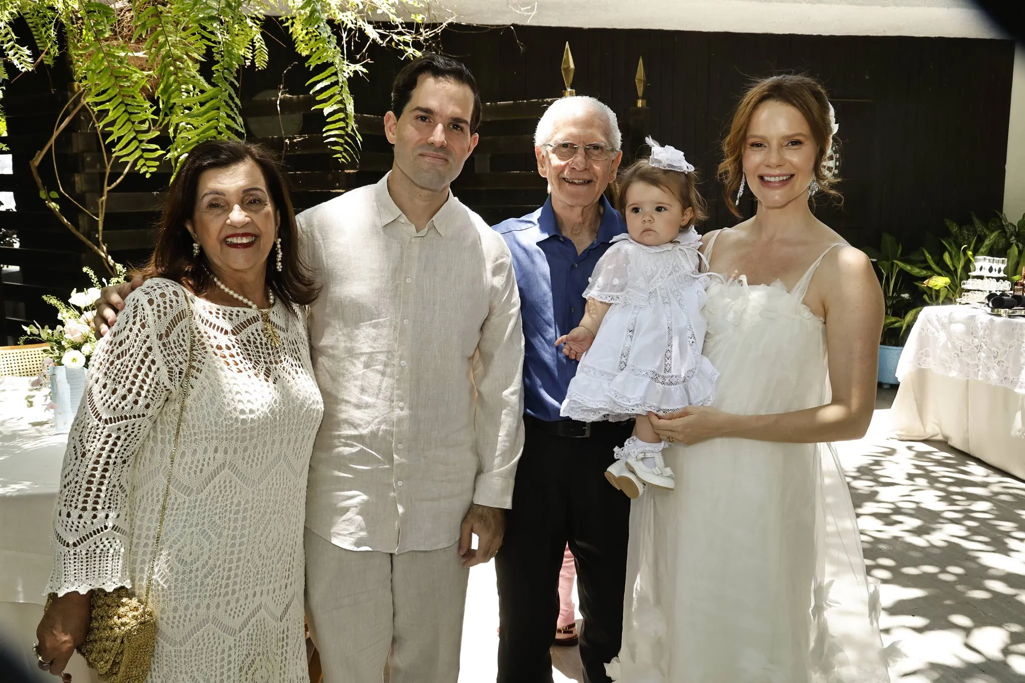 Iracema, Felipe, Carlos Artur, Lourdes Maria e Paulinha Sampaio Rocha