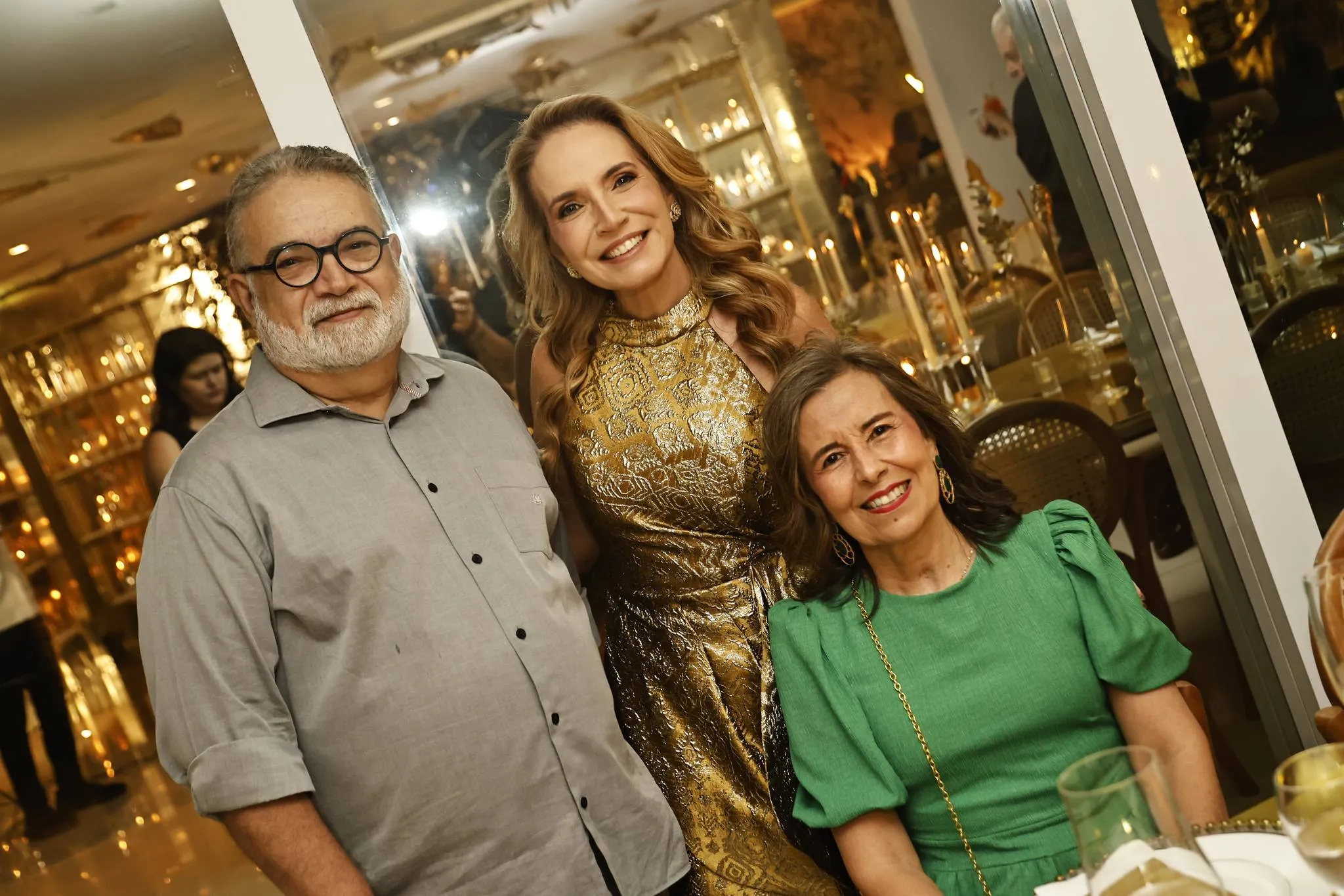 Odilon Soares, Renata Duarte e Leila Machado