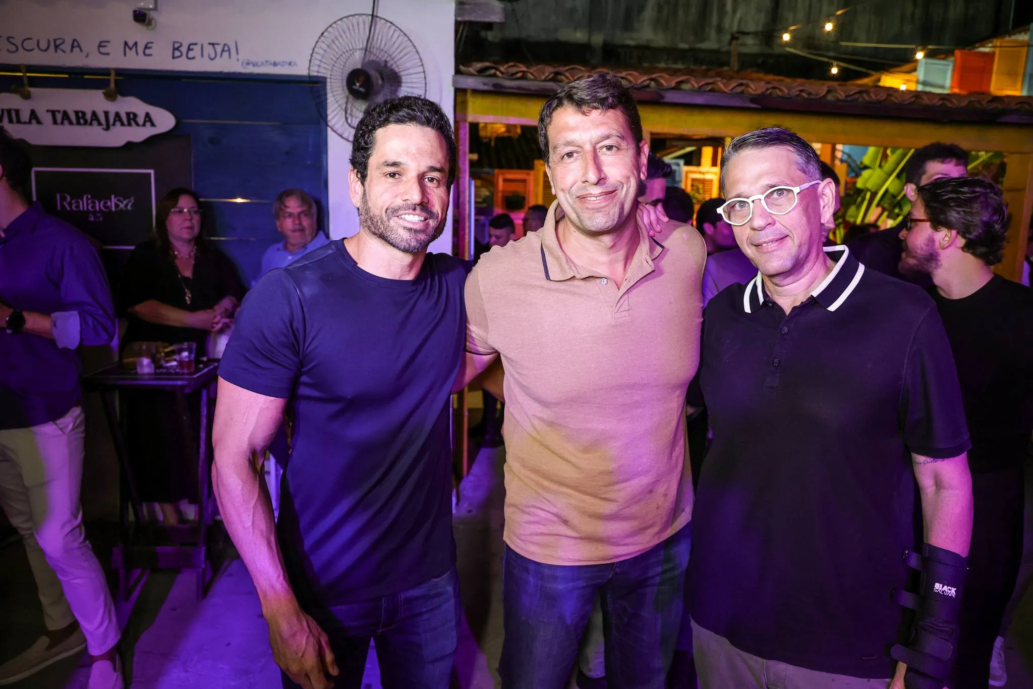 Rafael Sá, Gony Arruda e André Camuça