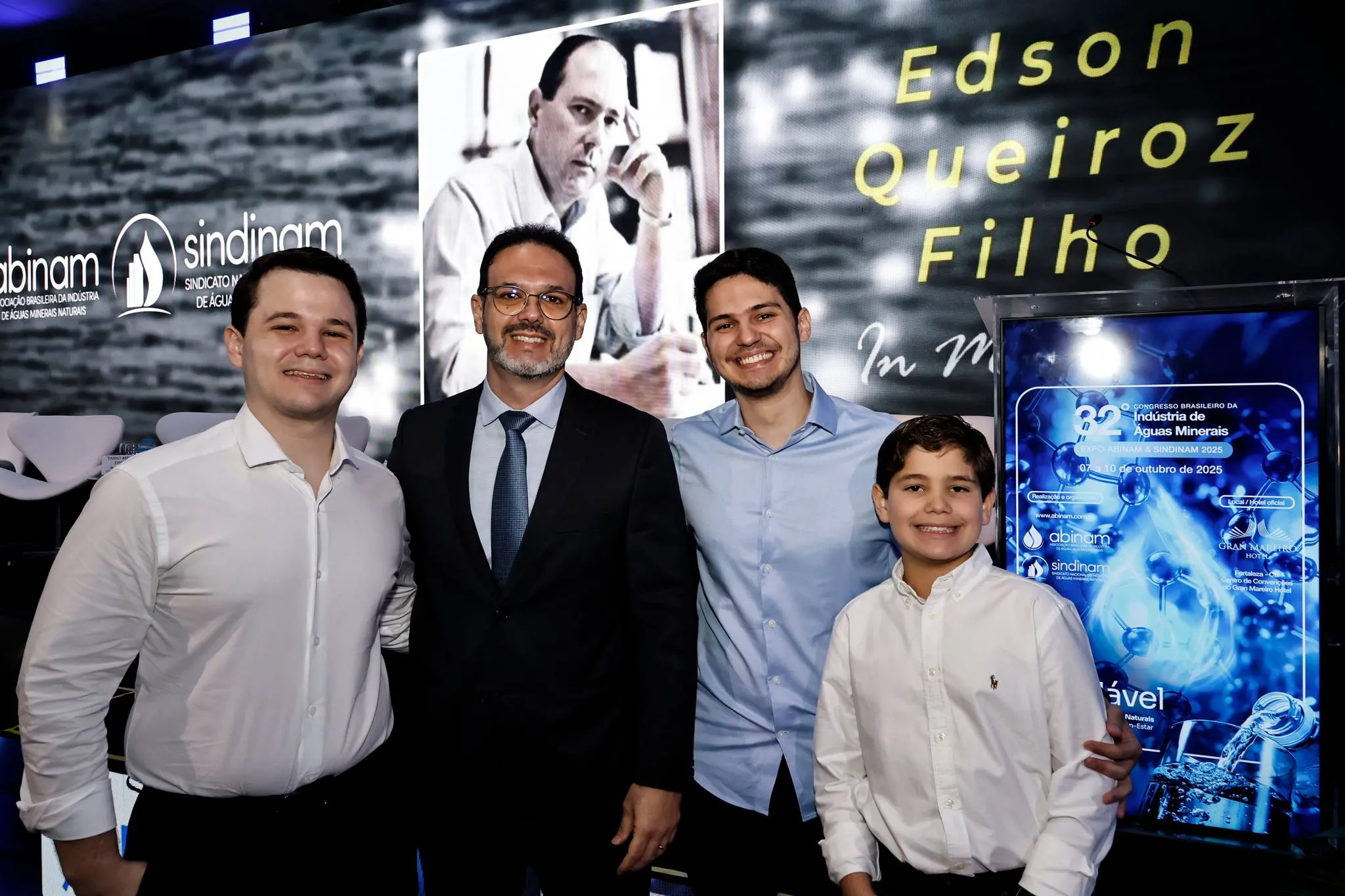 Edson Queiroz IV, Aelio Silveira, Otávio Filho e Constantino Queiroz