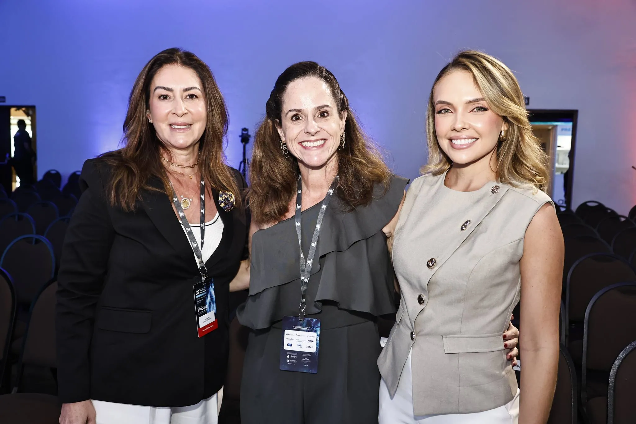 Solange Dib, Christina Larroude e Taís Lopes