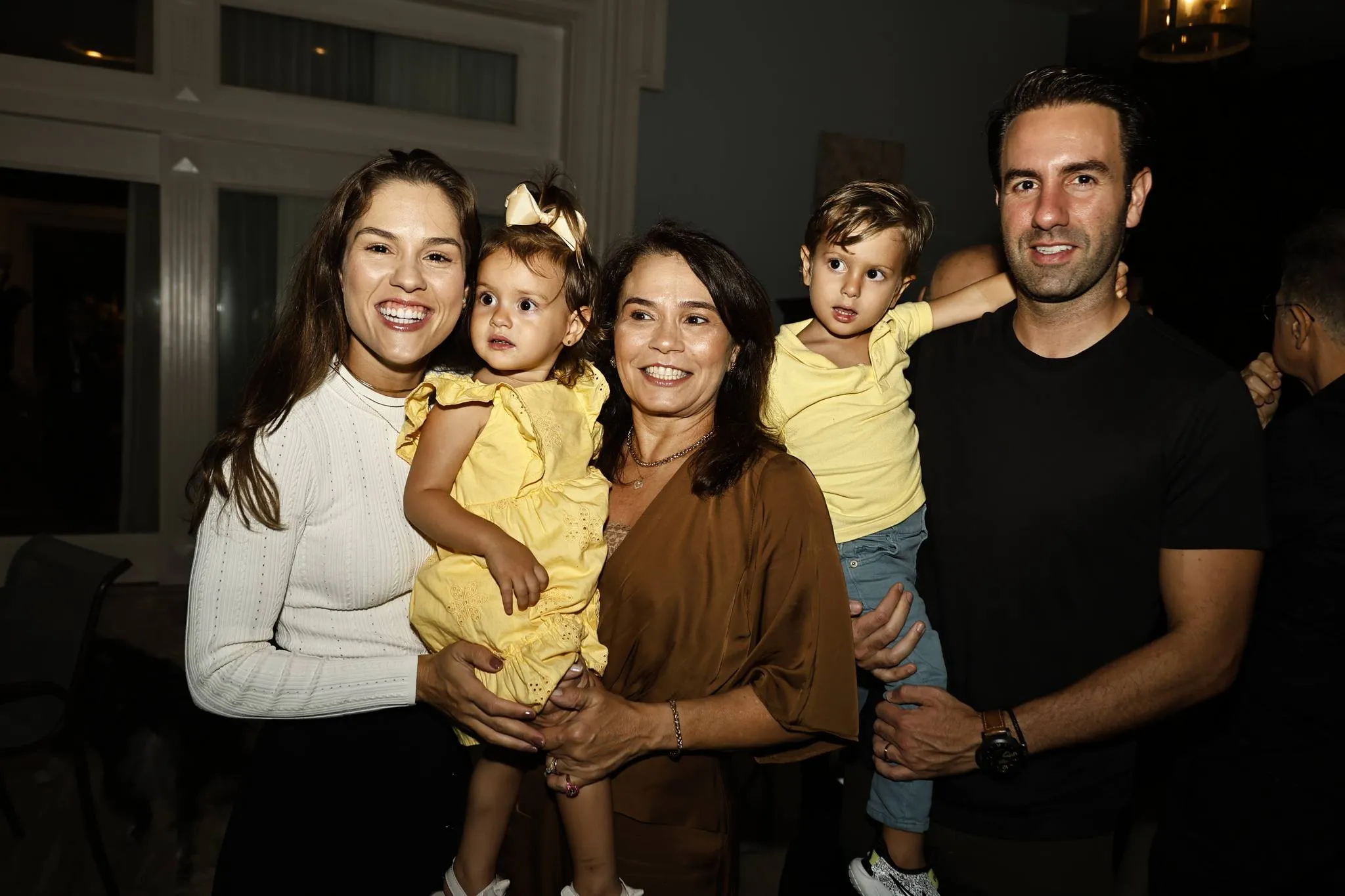 Dani Eloy e Celina Frota, Margarida Alves, Ravi e Vitor Frota