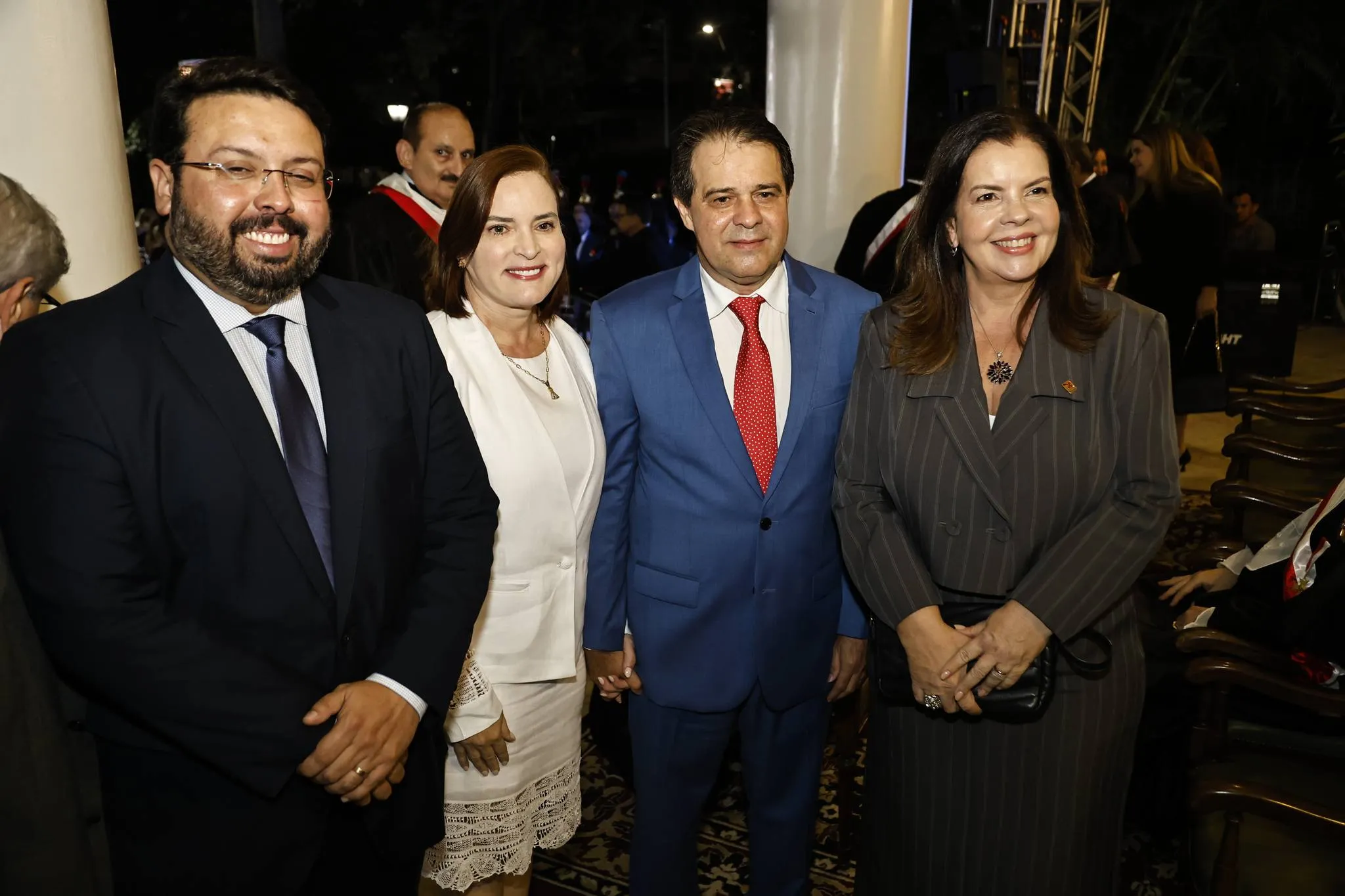 Wládson Viana, Cristiane e Evandro Leitão e Eliane Brasil