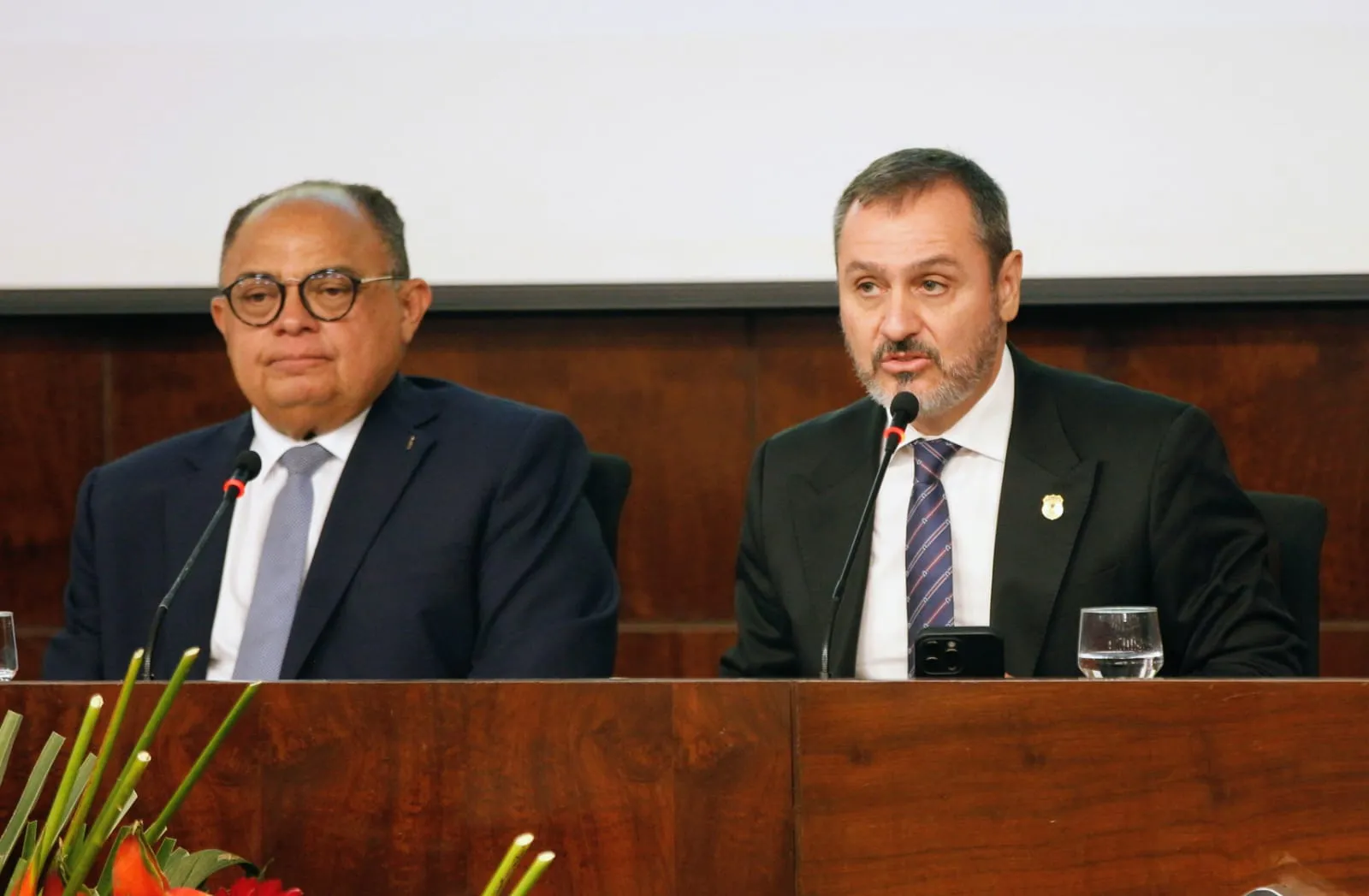 O diretor-geral da PF, Andrei Augusto Passos Rodrigues, também participou do debate