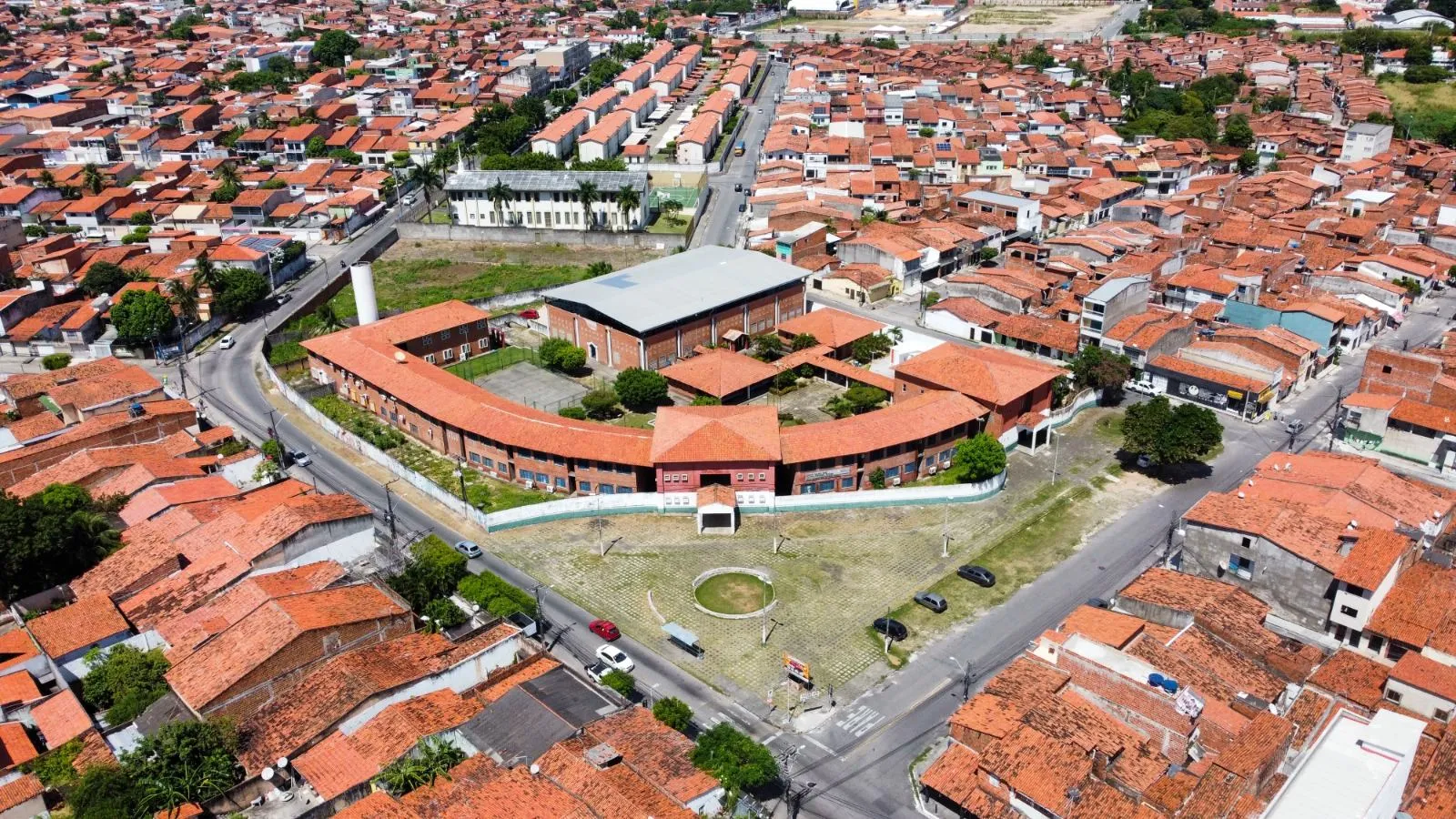 Foto aérea do bairro Quintino Cunha