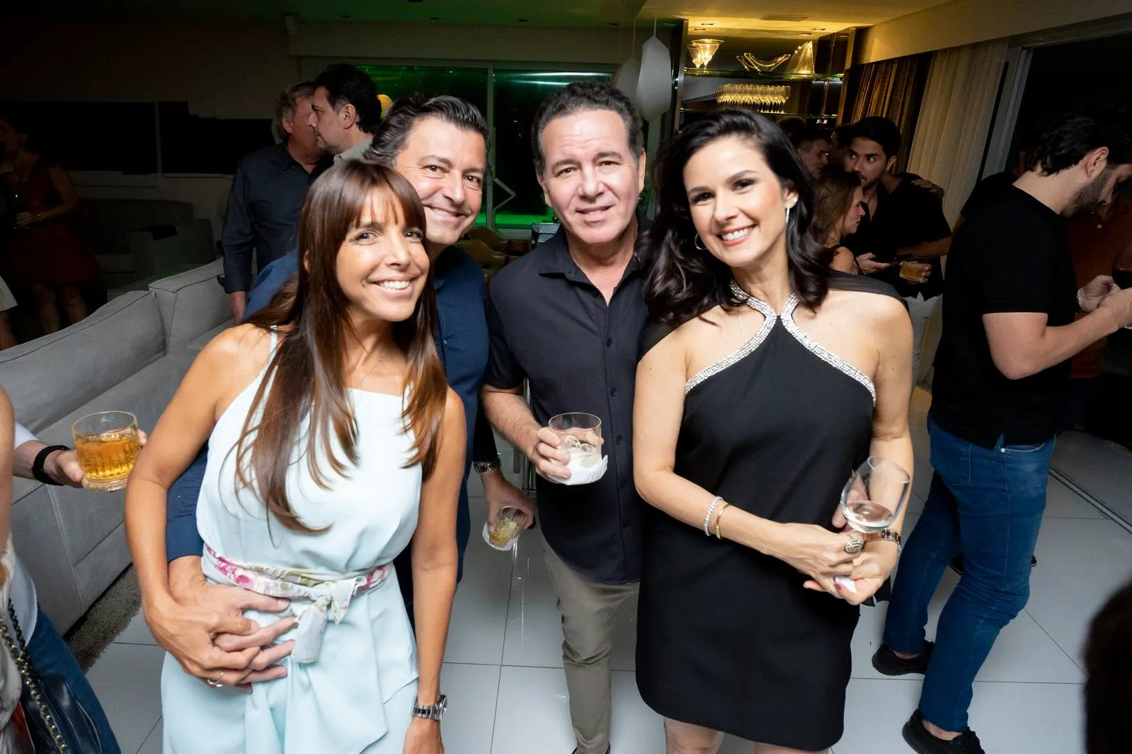 Rafaela e George Vieira, Luiz Eduardo e Marina Cidrão