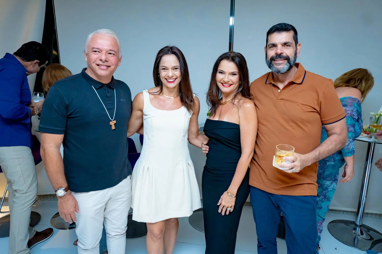 Reinaldo e Raquel Lima, Lara e Fran Sisnando