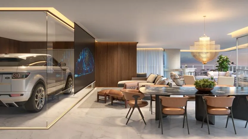 Edge Condominium terá elevador para carro nas unidades.