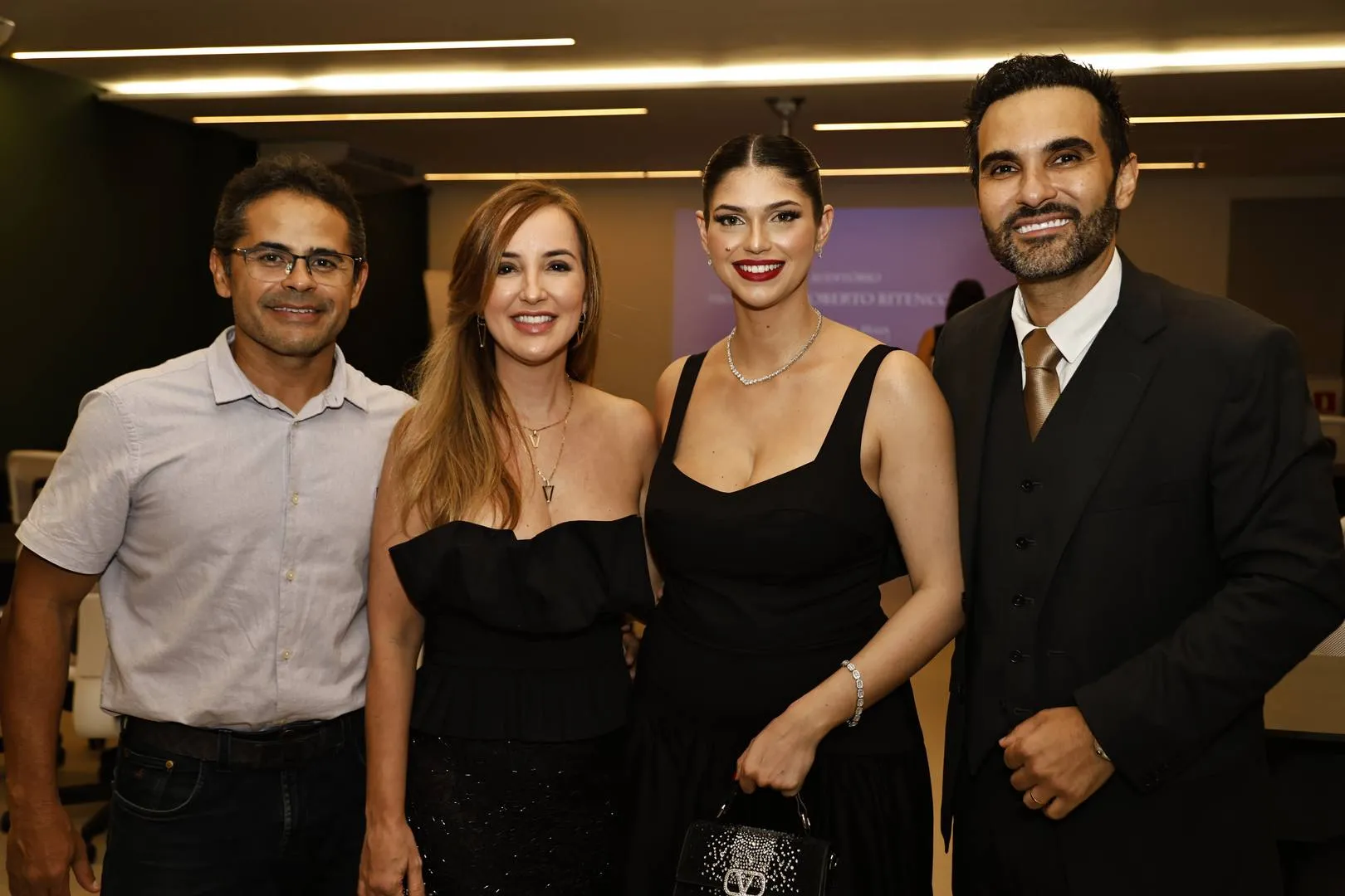 Alfredo Sávio, Aline Ferraz, Helena e Daniel Maia