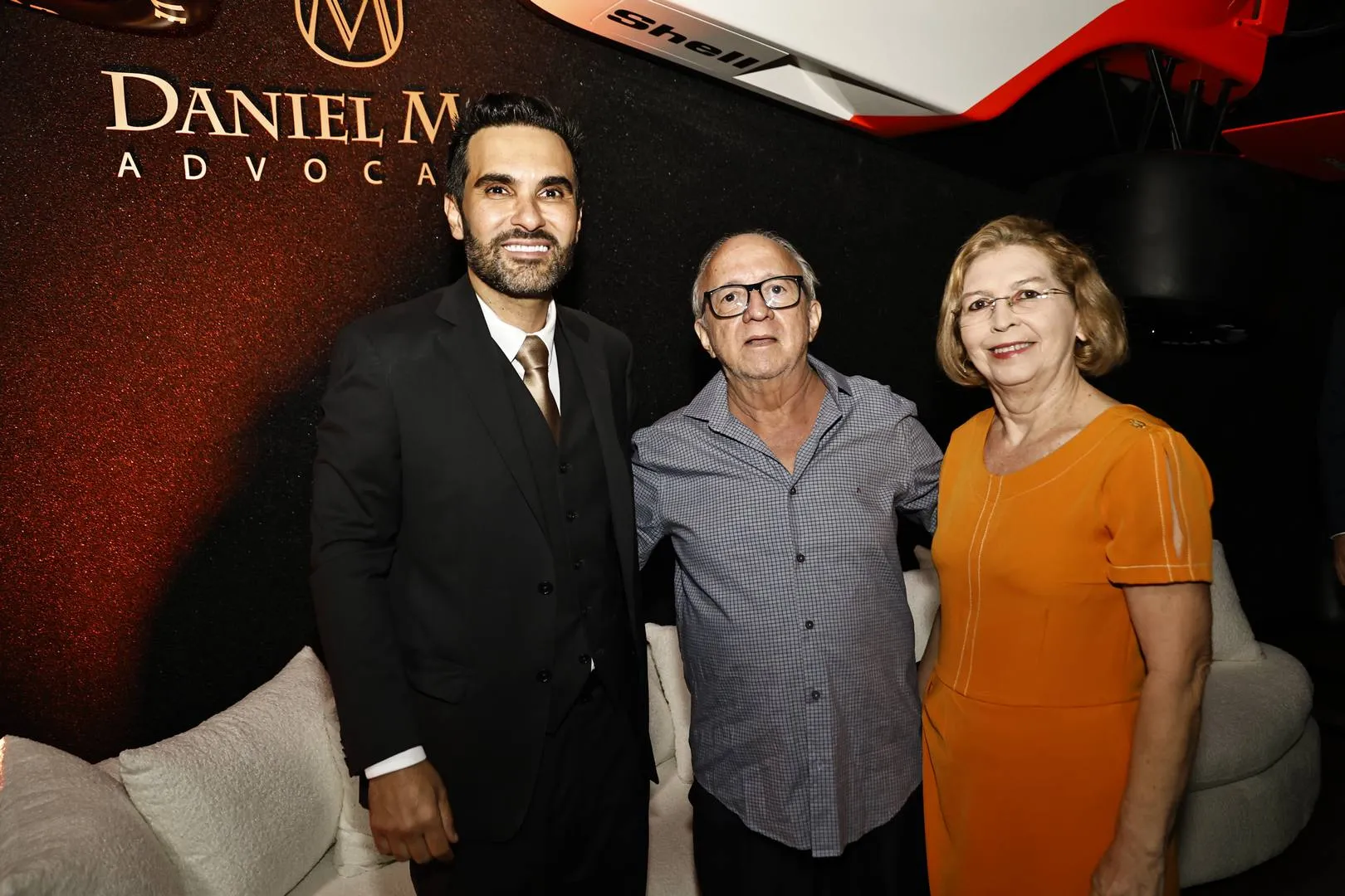 Daniel Maia, Célio Barbosa e Marilda Studart